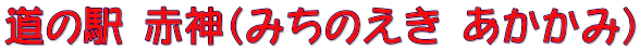 道の駅 赤神（みちのえき あかかみ）