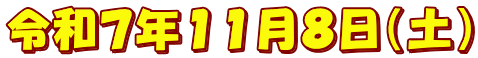 令和７年１１月８日（土）